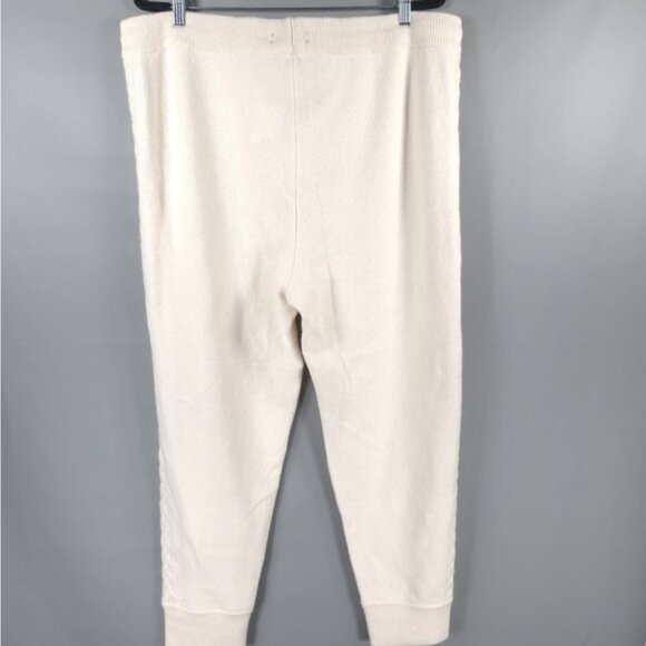 NWT LAUREN RALPH LAUREN WOOL CASHMERE Blend Jogger Pants Cable Knit‎ Side 1X TG - Picture 3 of 12